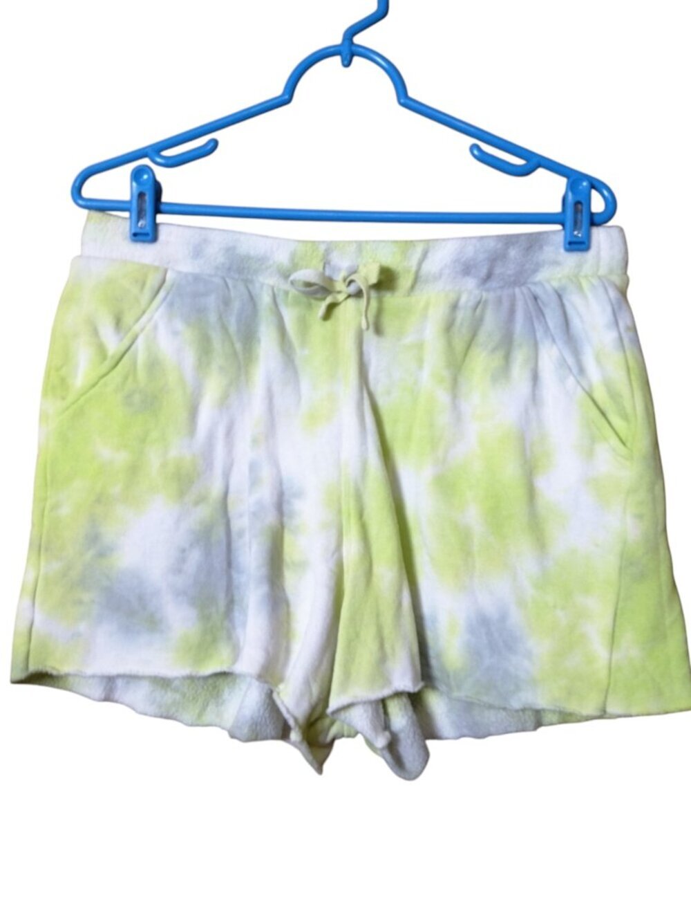 Intimately Free People Size Large Tie Dye Fleece Kelly Shorts Pull On Hippie